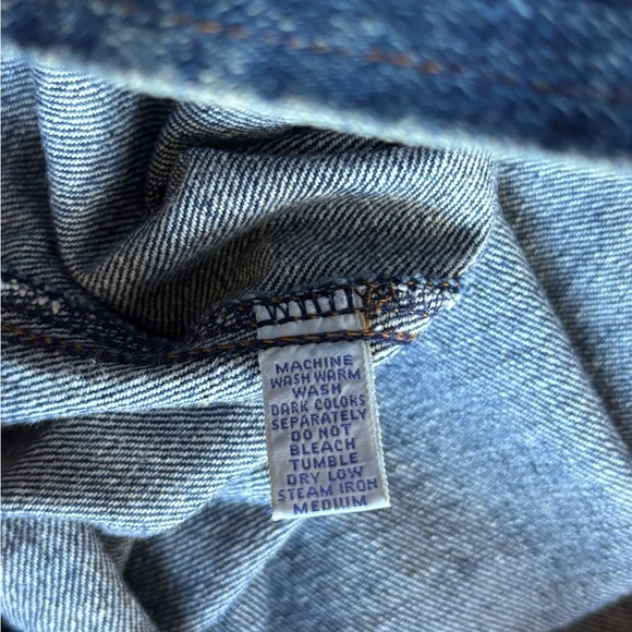 Vintage 90s Polo Ralph Lauren Dungaree Denim Jacket Jean Men’s Med Made In USA - Picture 6 of 10